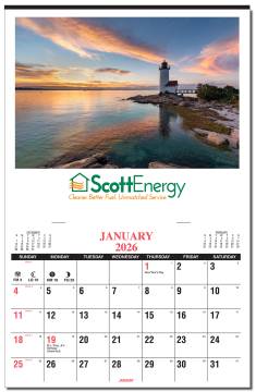 Custom Full Color One Picture Calendar