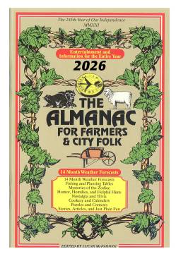 2026 Almanac Book for Farmers & City Folk