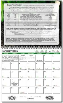 Gardening Almanac Calendar with Ad