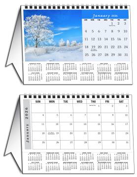 Scenic America Desk Tent Calendar (WITH AD)