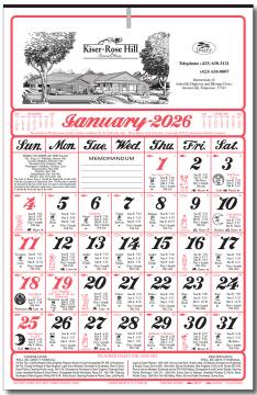 Farmers Almanac Calendar for Funeral Homes