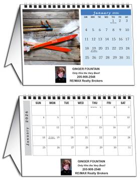 Personalized Calendar with Names Medium (8.5") Desk Calendar