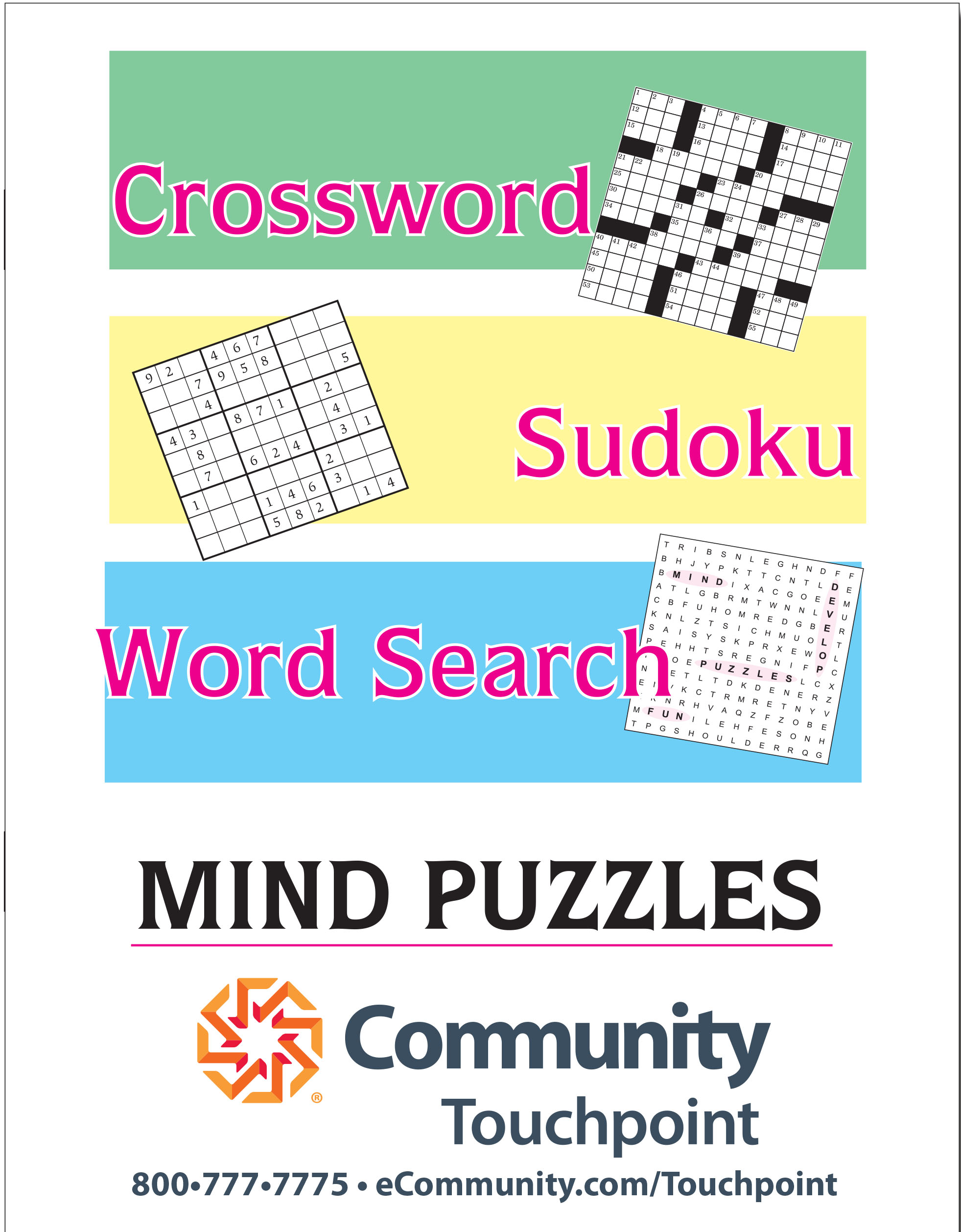 Large Print Puzzle Book Crossword Word Search And Sudoku Calendar Company